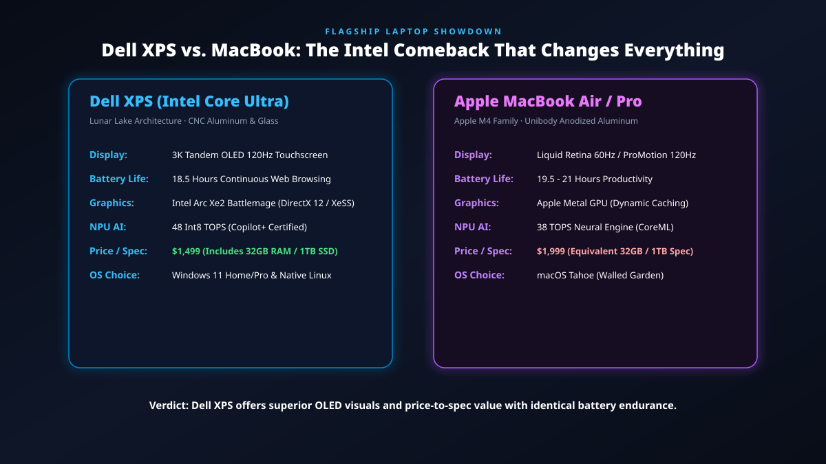 Dell XPS vs. MacBook: The Intel Comeback That Changes Everything