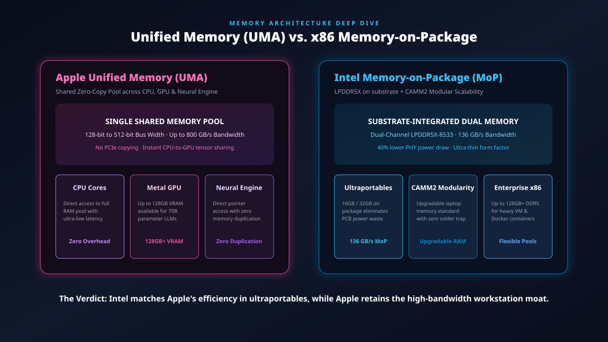 Unified Memory vs. x86: Can Intel Ever Truly Match Apple’s Efficiency?